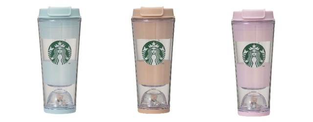 【ジェラート ピケ＋スターバックス】『gelato pique ベアスノードームボーダータンブラー ミントグリーン 355ml』 『gelato pique ベアスノードームボーダータンブラー モカベージュ 355ml』 『gelato pique ベアスノードームボーダータンブラー ソフトピンク 355ml』 各4,000円