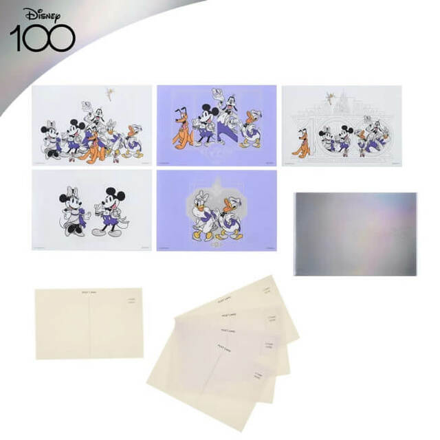 ディズニーキャラクター ポストカード セット フレーム付き The Disney100 Platinum Celebration Collection 660円