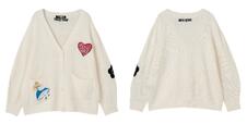 アリスデザイン カーディガン ¥18,150|マリークワント アリス イン ワンダーランド デザイン コレクション