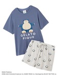 【ポケモンスリープ】接触冷感プリントTシャツ＆ショートパンツセット　カビゴン　￥10,890　サイズ：フリー
