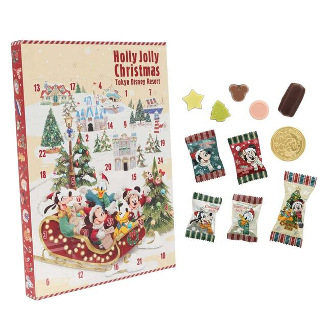 アソーテッド・チョコレート 2,200円|東京ディズニーリゾート「ディズニー・クリスマス」スペシャルグッズ|販売店舗:東京ディズニーランド「ワールドバザール・コンフェクショナリー」、東京ディズニーシー「ヴァレンティーナズ・スウィート」|発売日:2025年11月10日(月)