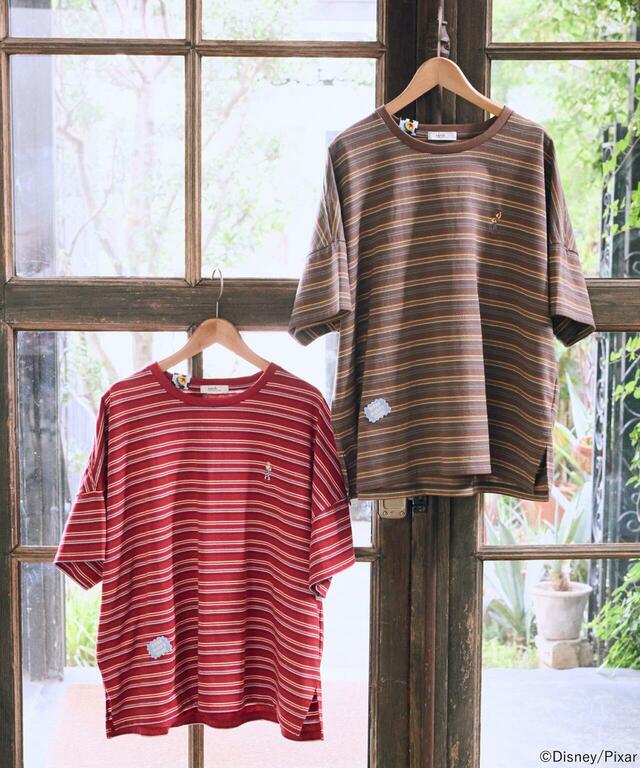 「earth music&ecology(アース ミュージック&エコロジー)」レトロボーダーTシャツ/TOY STORY(¥3,850)