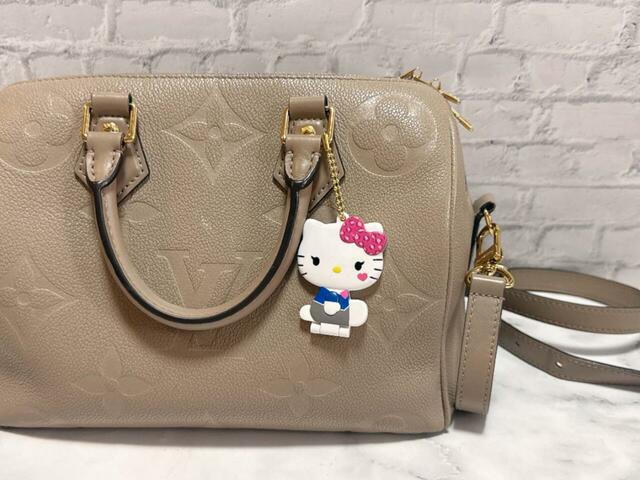 実際にバッグにつけてみました。かわいい！