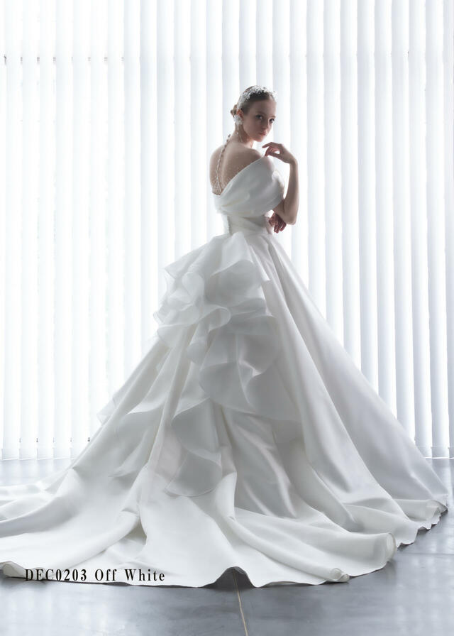 「Clef a decor-クレアデコール」新作ウェディングドレス　DEC0203_Offwhite
