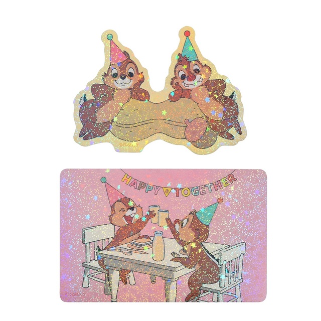 チップ&デール シール・ステッカー ホログラム CHIP ‘n DALE 80 years|660円