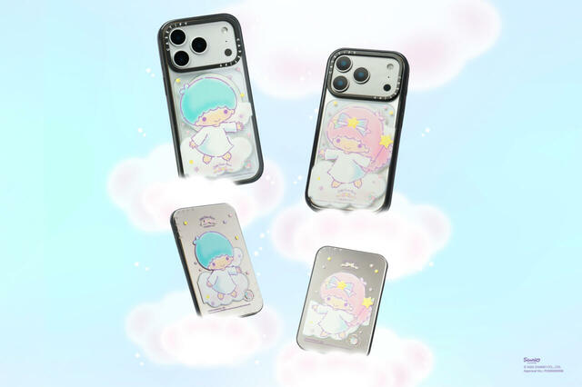 「リトルツインスターズ キキ＆ララ | CASETiFY」コレクション／キキ＆ララそれぞれをモチーフにしたケースやモバイルバッテリーなど、ペアで楽しめるアイテムも充実♪