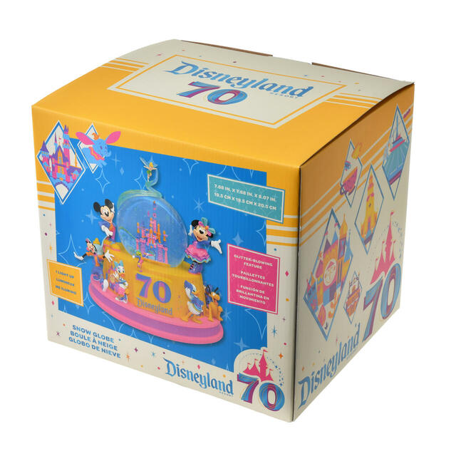 ディズニーキャラクター スノードーム ミュージック＆ライトアップ DISNEYLAND RESORT 70TH CELEBRATION 18,000円