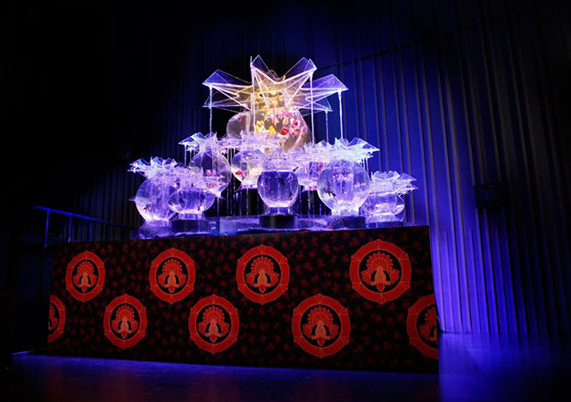 京都・元離宮二条城で開催の「アートアクアリウム城」