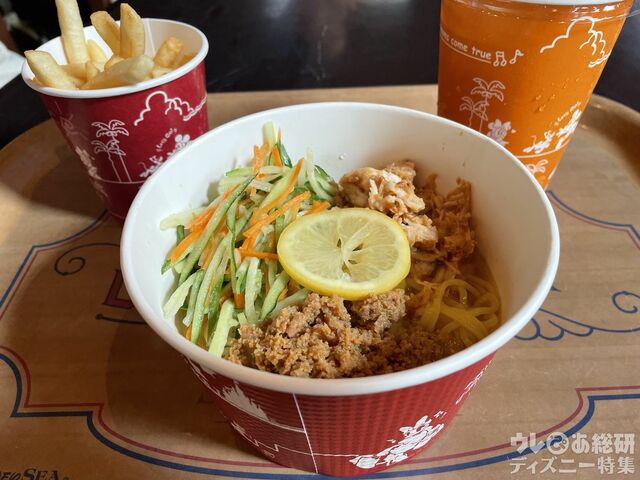 チキン&ベジタブルの冷やし麺(塩レモン)¥1,500