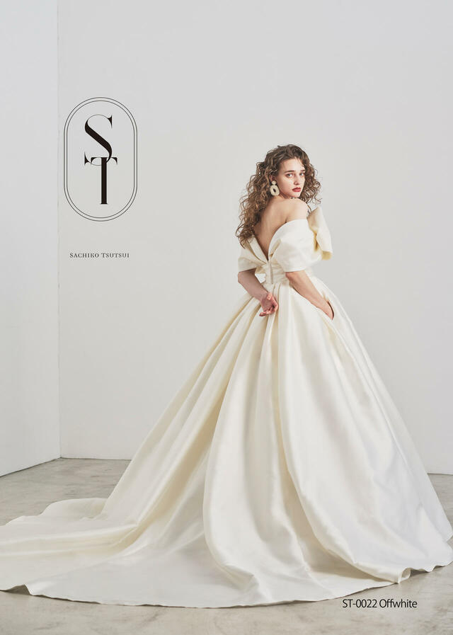 【クラウディア】ST新作ウェディングドレス|ST-0022_Offwhite