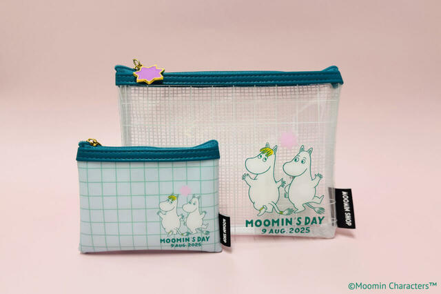 【「ムーミンの日」2025限定グッズ】ムーミンショップ限定 ムーミンの日 ポーチセット/7月中旬~下旬発売予定(税込1,980円)