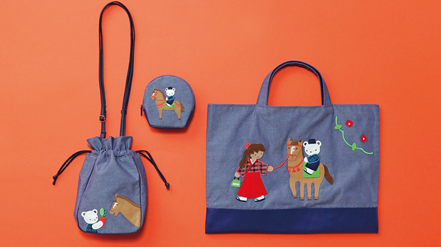 【BEAMS JAPAN×familiar 2026年干支シリーズ】デニムバッグ(27,500円)、ショルダーバッグ(17,600円)、ポーチ(11,000円)の3アイテムを展開/すべて税込・BEAMS JAPAN販売アイテム