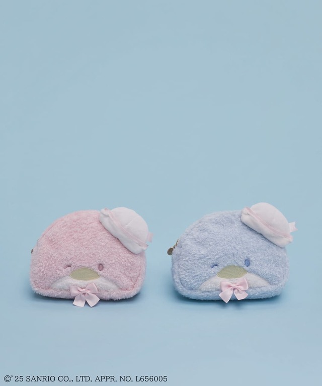 【Maison de FLEUR×サンリオキャラクターズ】「タキシードサム ラウンドポーチ」5,200円／ウインクするチャーミングなサムをそのまま表現したポーチ