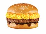 「スクランブルエッグプルコギバーガー」<価格:コーヒーコンビ価格:560円/単品価格:420円(税込)>【韓国発の「MOM'S TOUCH」今ならモーニングメニュー全品100円!「トリプルチーズサイバーガー」もレギュラーメニューに!】