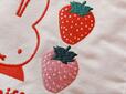 【ミッフィー 刺繍トートバッグ】デザインは「strawberry」と「tulips」の2種類です