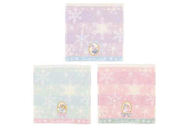 ミニタオルセット 2,700円｜東京ディズニーシー「ダッフィー＆フレンズのダンシング・スノーフレークス」スペシャルグッズ｜販売店舗：東京ディズニーシー「マクダックス・デパートメントストア」｜発売日：2024年11月2日（土）
