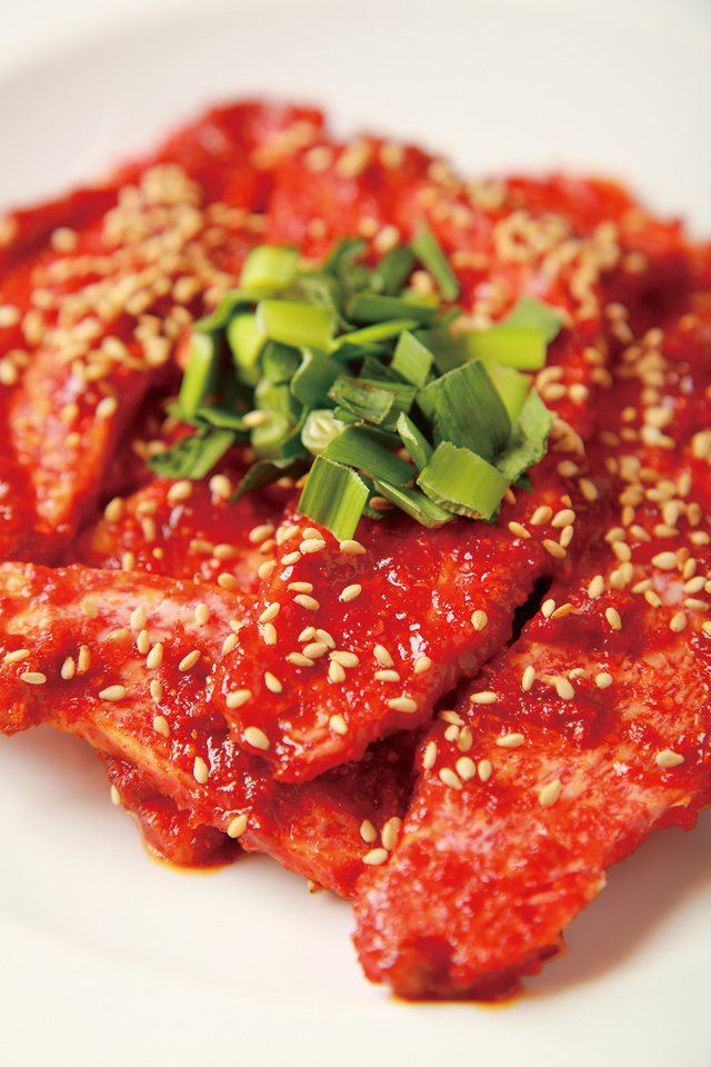 カルビ（メチャ辛） 1,230円｜味楽亭