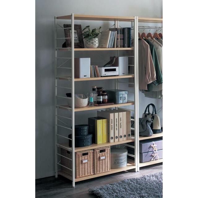 【ベルメゾン 設置スペースにあわせて選べるシンプルシェルフ <奥行30/奥行40cm>|¥13,900~26,900 (税込)】