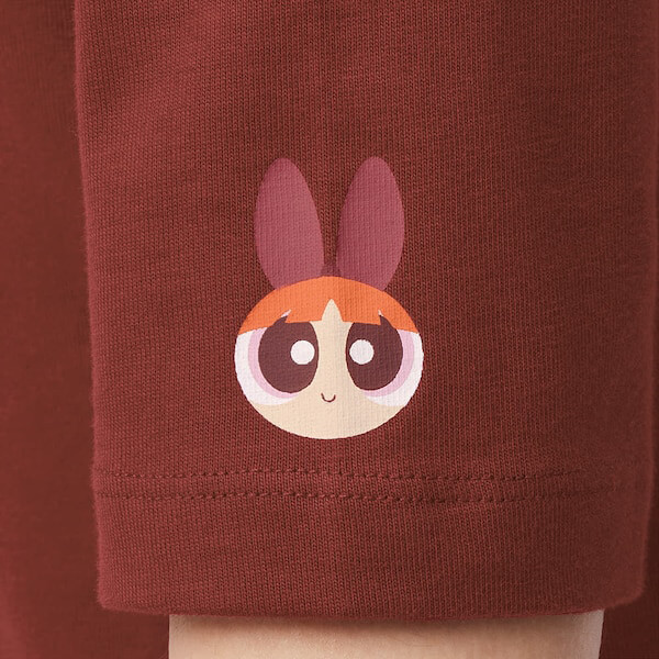 バックレースアップT(7分袖)The Powerpuff Girls +X ¥990