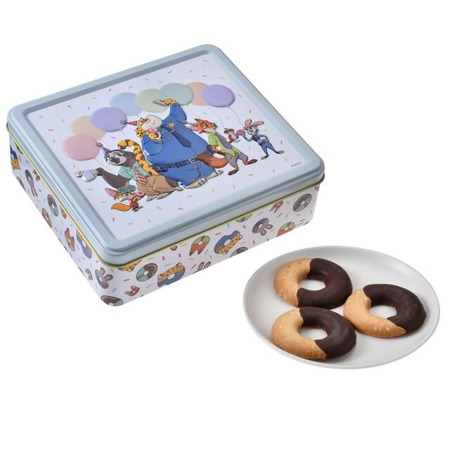 ズートピア サブレ 缶入り エンボス 10TH Anniversary Collection from the Disney movie Zootopia 1,800円