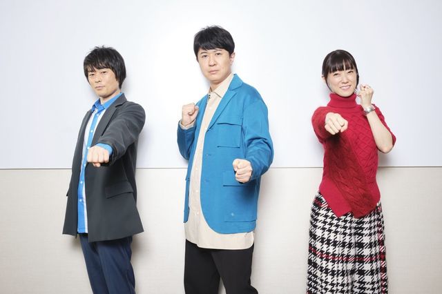 (左から)阪口大助、杉田智和、釘宮理恵