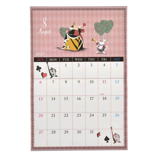 ふしぎの国のアリス 壁掛けカレンダー 2023 クリップ付き CALENDARS ＆ ORGANIZERS 2,200円 