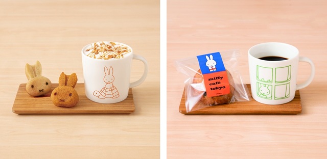 「フェイスフィナンシェ 1個(プレーン、キャラメル)、クッキー1個(シナモンジンジャークッキー、ココナッツクッキー)」【ミッフィーのテーマカフェ「miffy café tokyo」がグランドオープン】