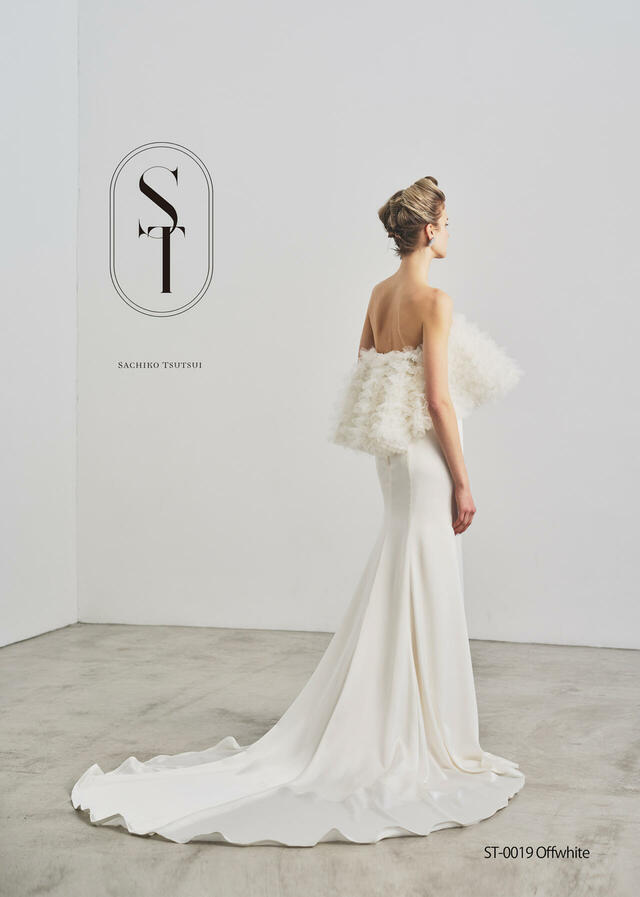 【クラウディア】ST新作ウェディングドレス|ST-0019_Offwhite