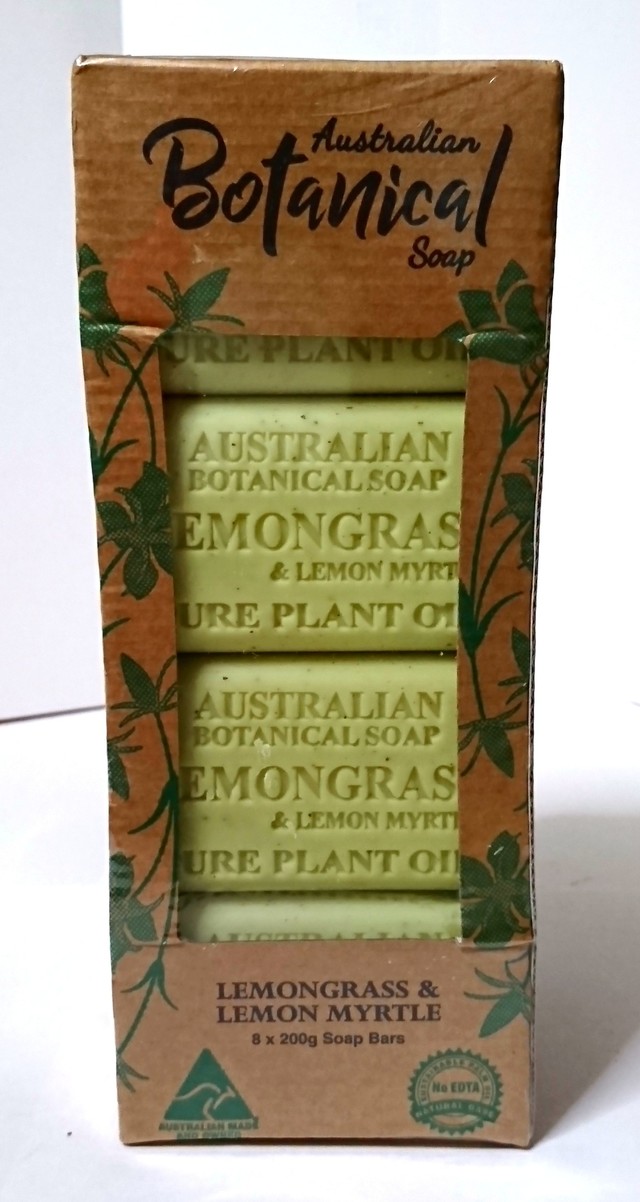 オーストラリアン ボタニカルソープLL レモングラス＆レモンマートルの香り　200g×8個