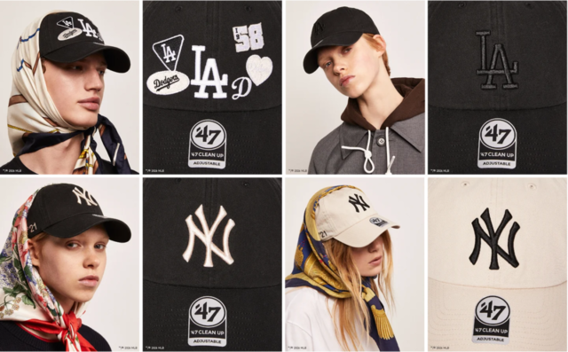 左上パッチ付きロサンゼルス・ドジャース(税込 ¥23,100)、その他アイテム(税込 ¥16,500)