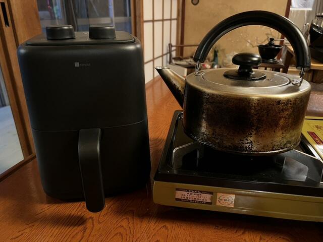 【ニトリ　ノンオイルフライヤー】コンロよりも全体的に小さめです