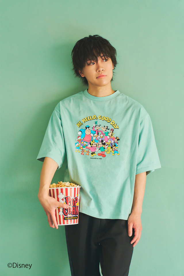 【 Disney 】フロントプリントビッグTシャツ