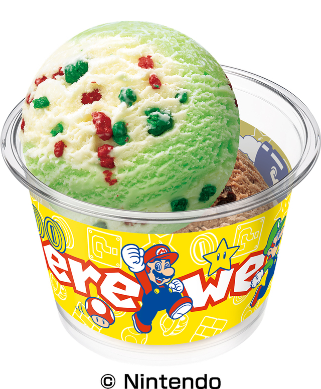 スーパーマリオ ダブルカップ 価格：スモールダブル 510円／ レギュラーダブル 760円【エンジョイ！SUPER ICE CREAM SUMMER】