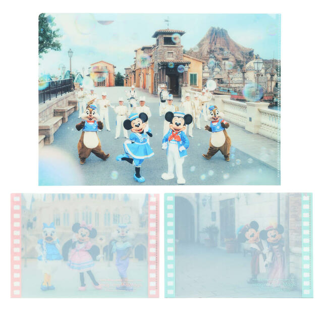 クリアホルダーセット 1,000円｜東京ディズニーリゾート「イマジニング・ザ・マジック」グッズ第2弾｜販売店舗：東京ディズニーランド「グランドエンポーリアム」、東京ディズニーシー「エンポーリオ」｜発売日：2025年2月13日（木）