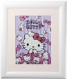 【銀座三越「Hello Kitty 50th Anniversary Market」】＜ジュエリー絵画＞ ハローキティ ストライプ XSサイズ 150,000円、Sサイズ 250,000円、Mサイズ 400,000円