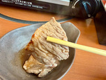 【和食さと　さと式焼肉「牛&豚プレミアムコース」】豚肩ロースの脂と焼肉のたれの相性も抜群