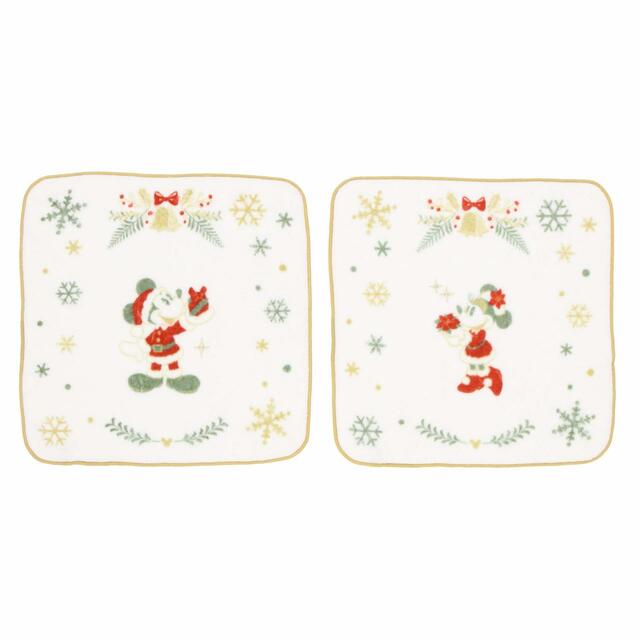 ミニタオルセット〈今治タオル〉 1,900円｜「ディズニー・クリスマス」スペシャルグッズ｜東京ディズニーリゾート40周年“ドリームゴーラウンド”｜発売日：2023年11月7日（火）｜販売店舗：東京ディズニーランド「ディズニー＆カンパニー」、東京ディズニーシー「ヴァレンティーナズ･スウィート」