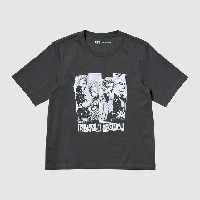 【ユニクロ UT「矢沢あいコレクション」】『NANA』主人公「大崎ナナ」がボーカルを務めるバンド「Black Stones（ブラスト）」のメンバーのイラストをコラージュ