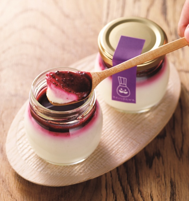 道産カシスのレアチーズプリン