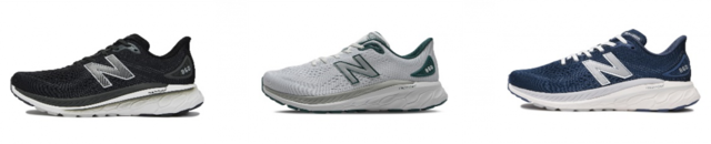 商品名：FRESH FOAM X 860v13 カラー（左から）： MENS　　BLACK（Z13）、WHT/GREEN（Q13）、 NAVY（J13） 価格　：¥15,400（税込）