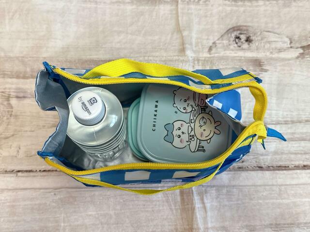 お弁当箱2つと550mlのペットボトルを入れてみました