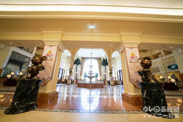 東京ディズニーランドホテル 40周年装飾
