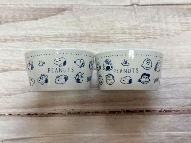 【cookpad plus 2025年冬号 スヌーピー 磁器のボウル皿セット】ボウル皿はそれぞれデザインが異なります