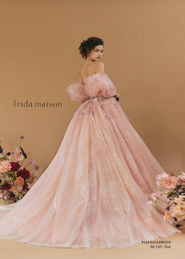 KURAUDIA × PLACOLE & DRESSY（クラウディア×プラコレ）新作ウェディングドレス｜IM-1501_Pink