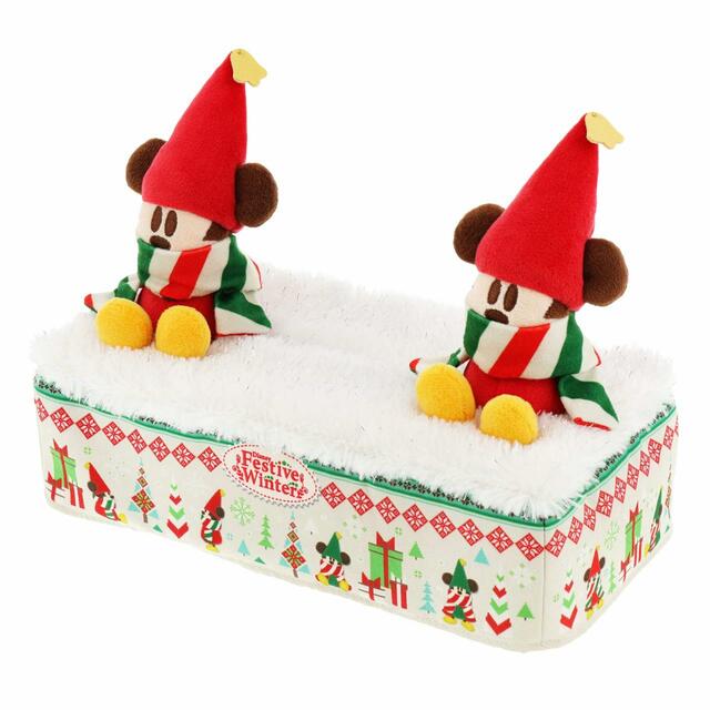ティッシュボックスカバー 2,700円|「ディズニー・クリスマス」スペシャルグッズ|東京ディズニーリゾート40周年“ドリームゴーラウンド”|発売日:2023年11月7日(火)|販売店舗:東京ディズニーランド「ディズニー&カンパニー」、東京ディズニーシー「エンポーリオ」