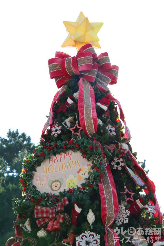 ダッフィーたちのクリスマスツリー