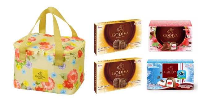 【ゴディバ「オリジナル フラワーバッグセット」】ひと口アイスを詰め合わせた「保冷バッグ」のセットを発売開始