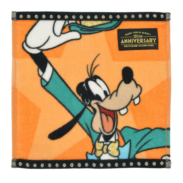 【東京ディズニーリゾート店限定】グーフィー ミニタオル 東京ディズニーリゾート店25周年記念 900円