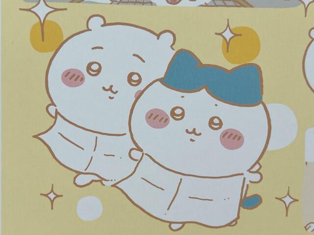 紙エプロンをしたちいかわ＆ハチワレが可愛すぎませんか…？！