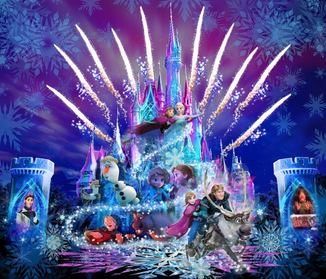 ディズニー速報】TDL“アナ雪”プロジェクションマッピング「フローズン